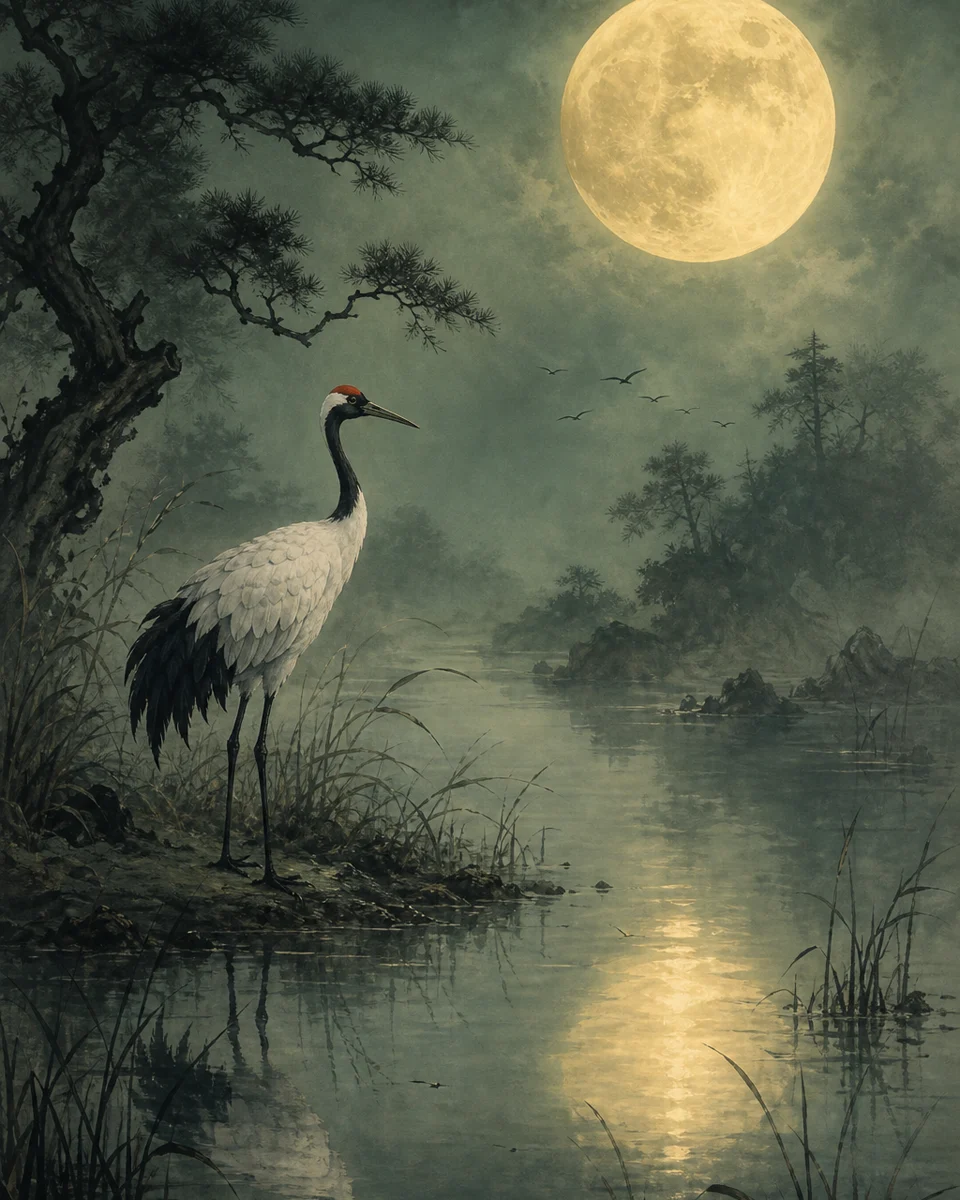 Moonlit Crane inspiration preview